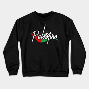 Palestine Eye With Flag The Arab Symbol - Fist Of Palestine Crewneck Sweatshirt